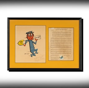 Janis Paige and Ray Gilbert: A Zip-A-Dee-Doo-Dah Framed Musical Score