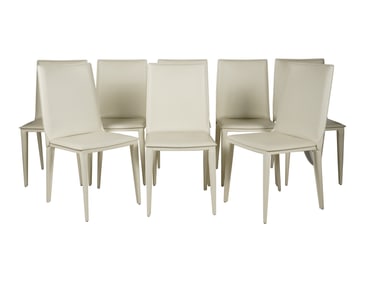 Renzo Fauciglietti and Graziella Bianch for Frag: Eight Bottega Chairs