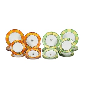 An Hermes Africa Porcelain Service