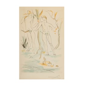 Salvador Dali, 1904-1989, Adam et Eve