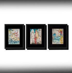 Salvador Dali, 1904-1989, Three Limited Edition Plaques