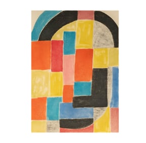 Sonia Delaunay, 1885-1979, Composition with Black Arc