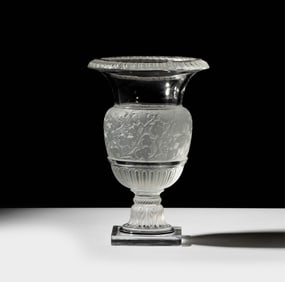 A Lalique Glass Versailles Vase