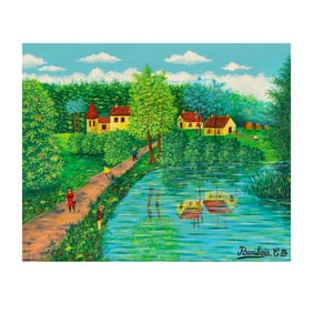 Camille Bombois, 1883-1970, Maison Au Bord De La Riviere