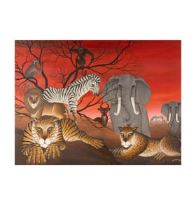 Gustavo Novoa, B. 1941, Cast on Red Sunset