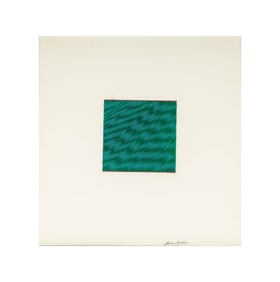 Channa Horwitz, 1932-2013, Untitled (Blue/green)