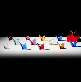 13 Baccarat Crystal Lucky Butterflies