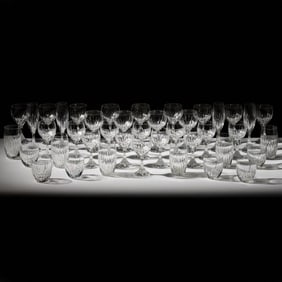 A Baccarat Massena Crystal Service