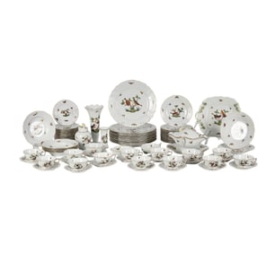 A Herend Rothschild Bird Porcelain Service