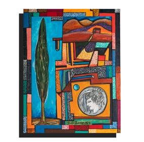 Italo Scanga, 1932-2001, Untitled (Tree and Coin)