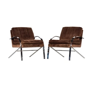 Paul Tuttle: Pair of Arco Lounge Chairs
