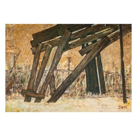 Jon Serl, 1894-1993, River Pilings