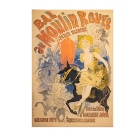 Jules Cheret, French 1836-1932, Bal au Moulin Rouge