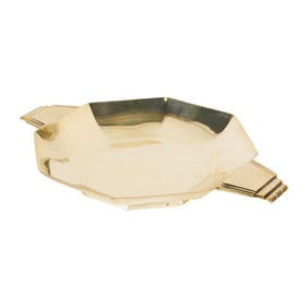 A George VI Art Deco Sterling Ashtray