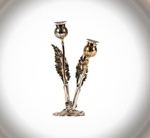 A Buccellati Sterling Thistle Salt and Pepper Shaker