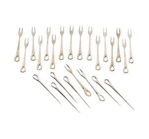 Elsa Peretti for Tiffany: Padova Sterling Cocktail Forks and Picks
