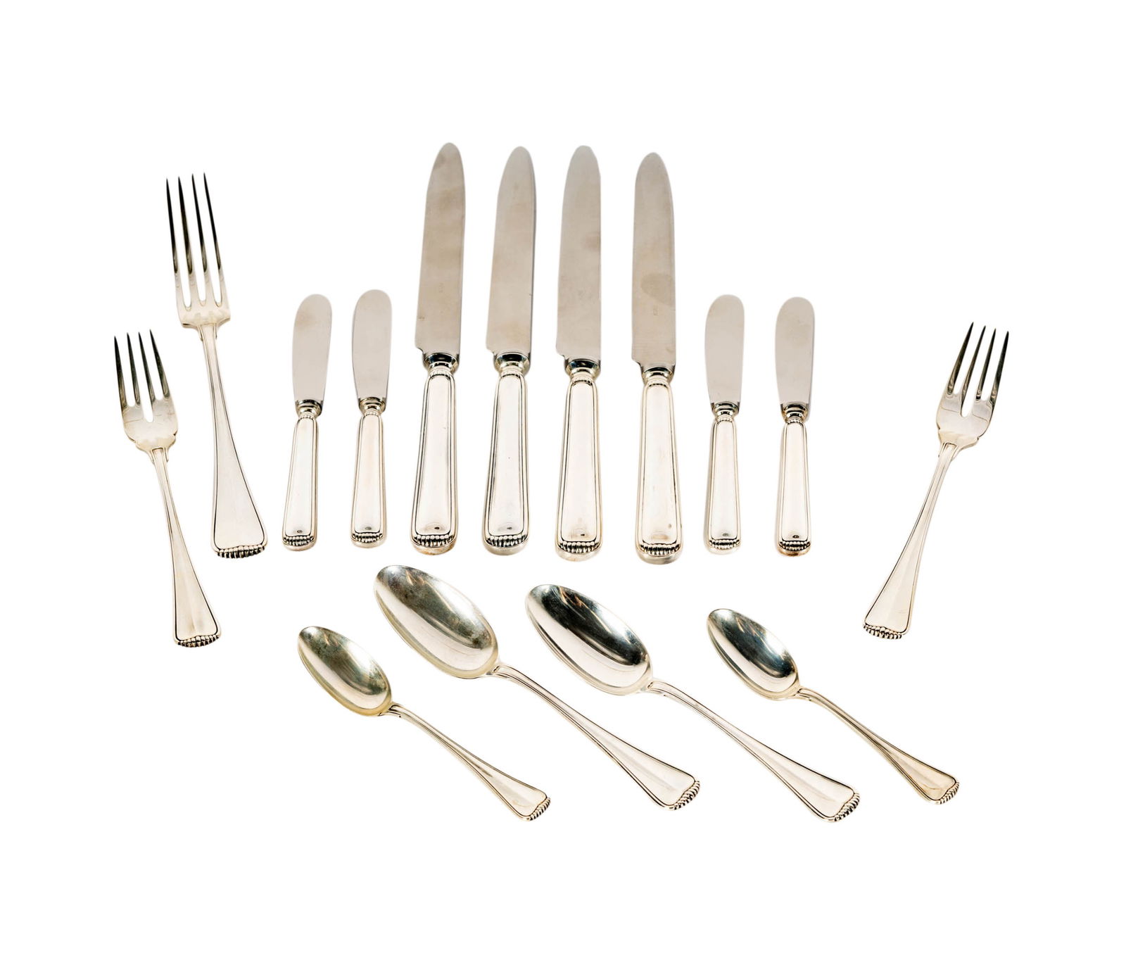 A Buccellati Milano Pattern Sterling Flatware Service for Eight (1 of 12)