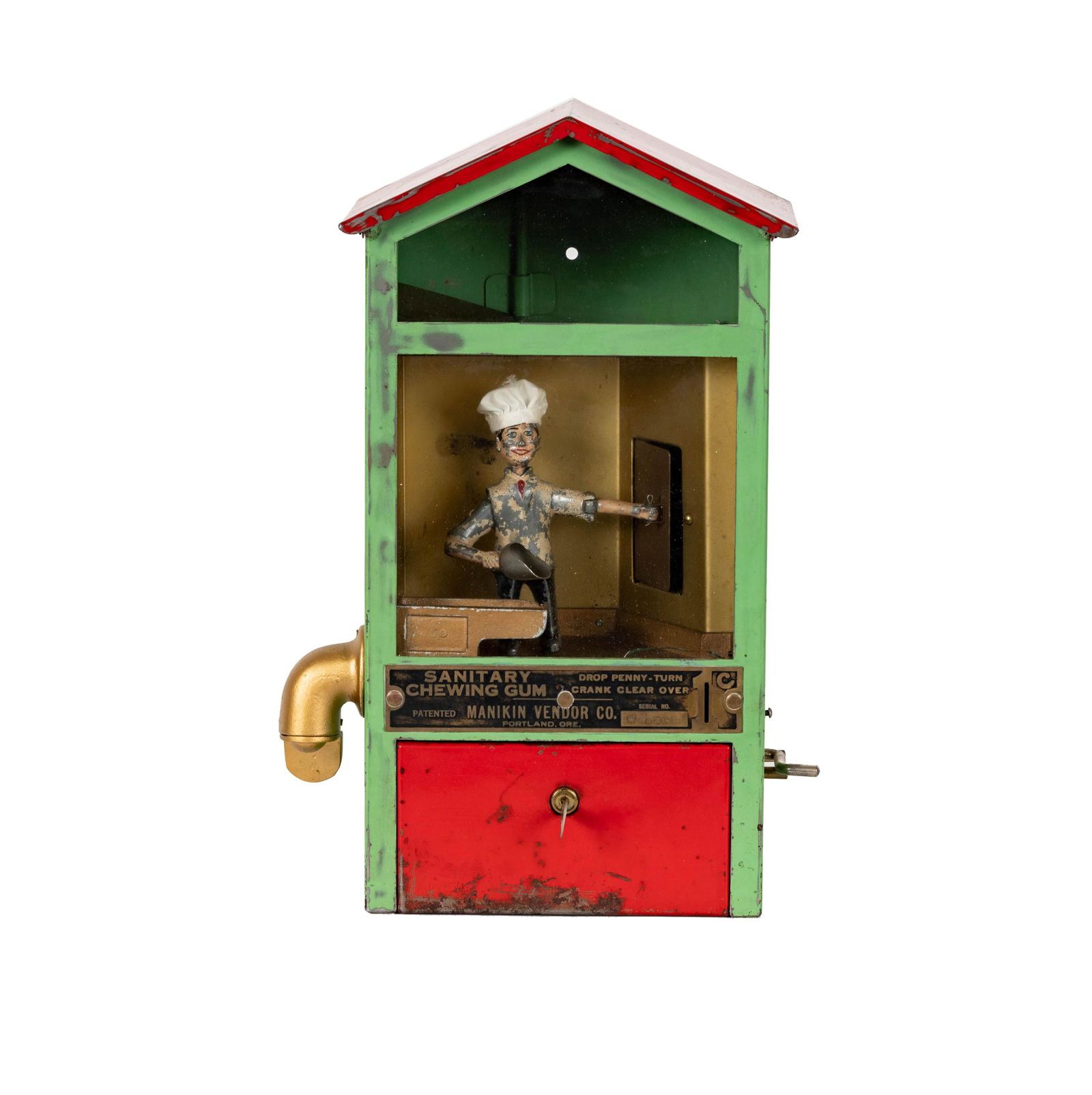 A Manikin Baker Boy Vendor Co. Gumball Machine (1 of 11)