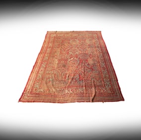 An Antique Oushak Rug 15' x 11' 10"