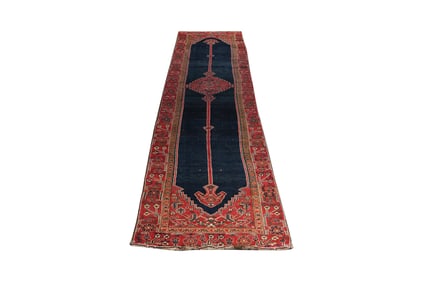 An Antique Caucasian Runner Rug 3'10" x 15' 10"