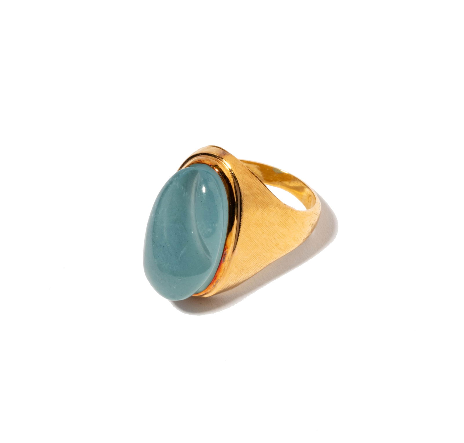 Burle Marx 18 Karat Yellow Gold Aquamarine Ring (1 of 7)