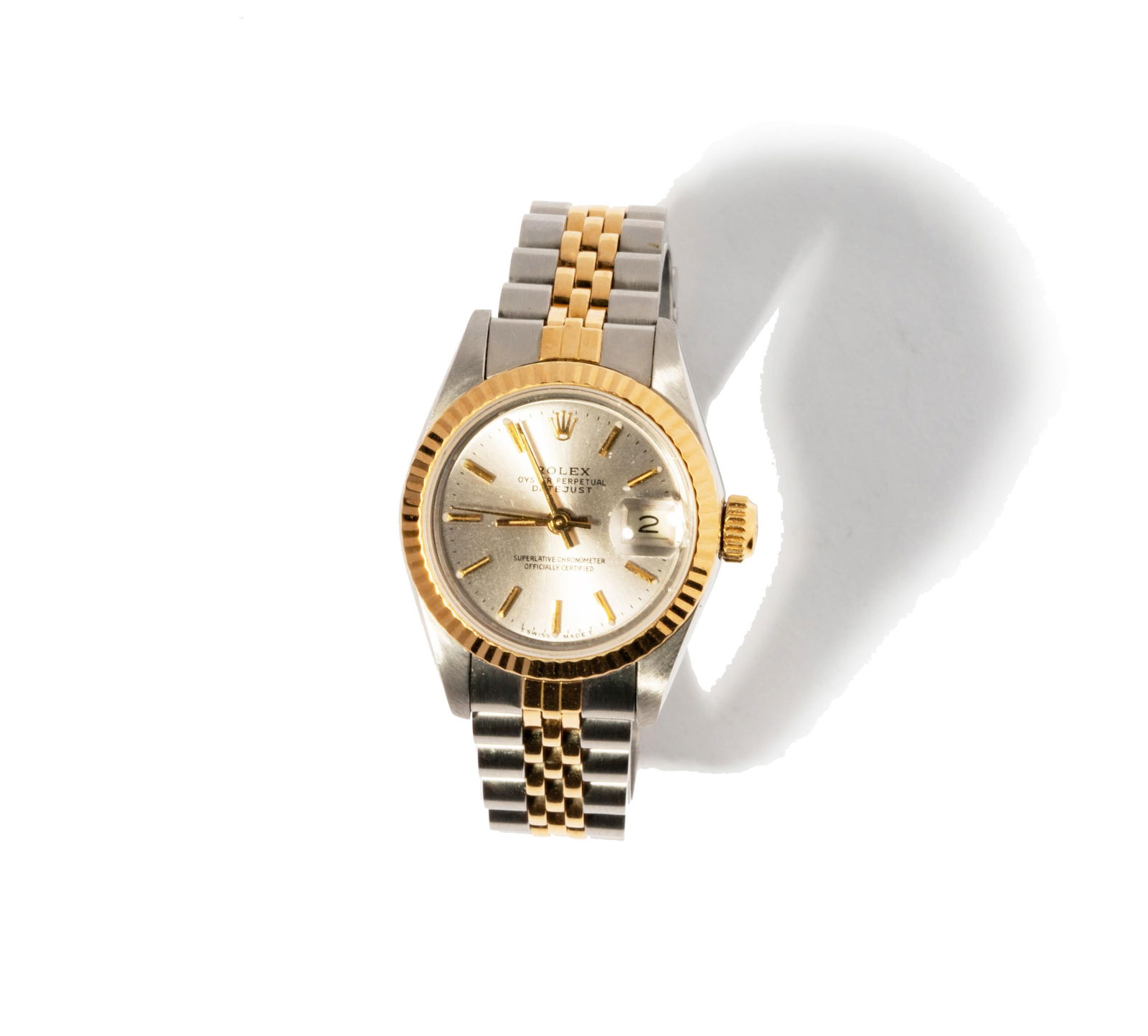 Rolex Oyster Perpetual, 18 Karat Yellow Gold and Stainless Steel Ladies Watch (1 of 7)