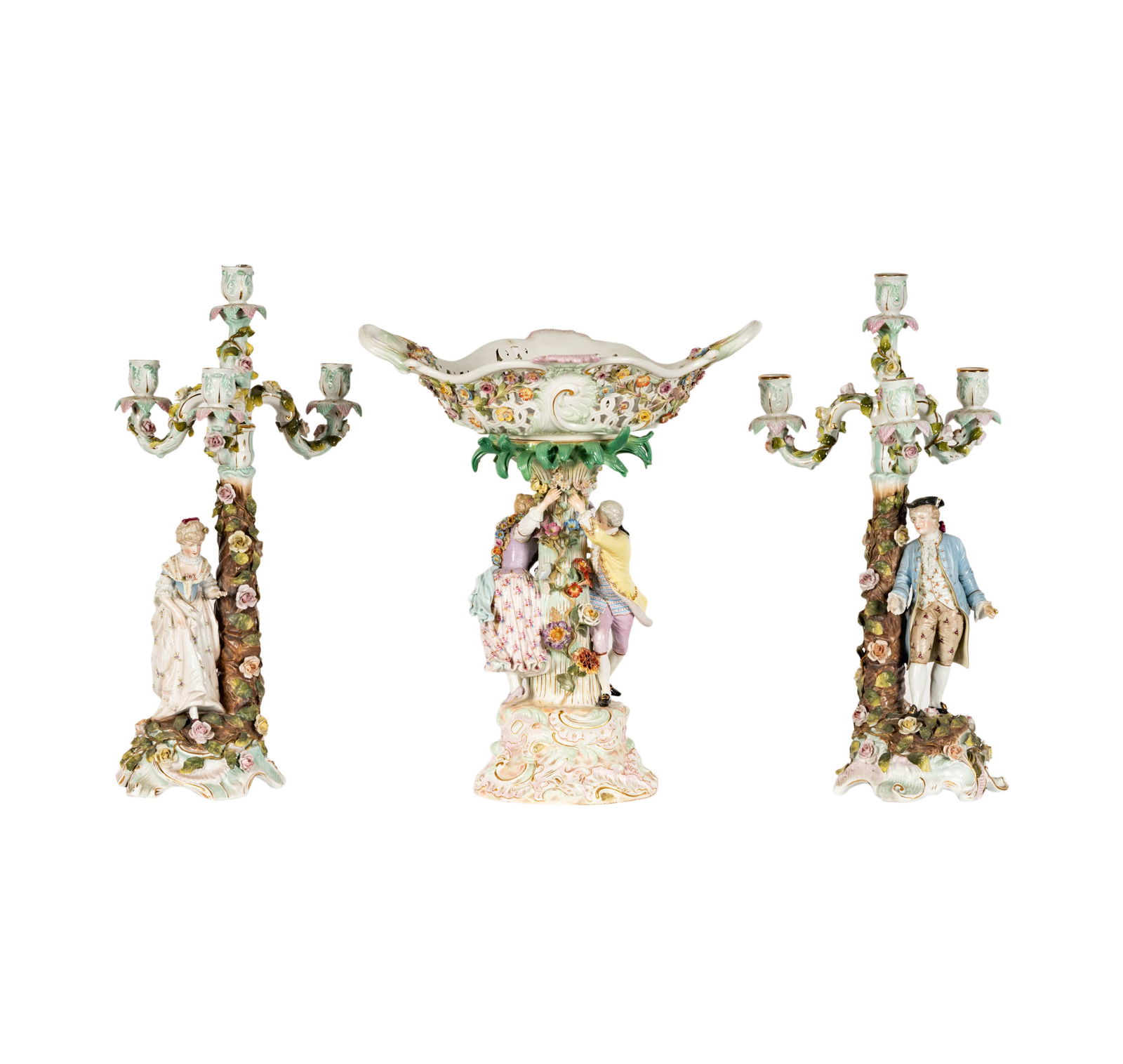 A Meissen Porcelain Figural Centerpiece Bowl (1 of 16)