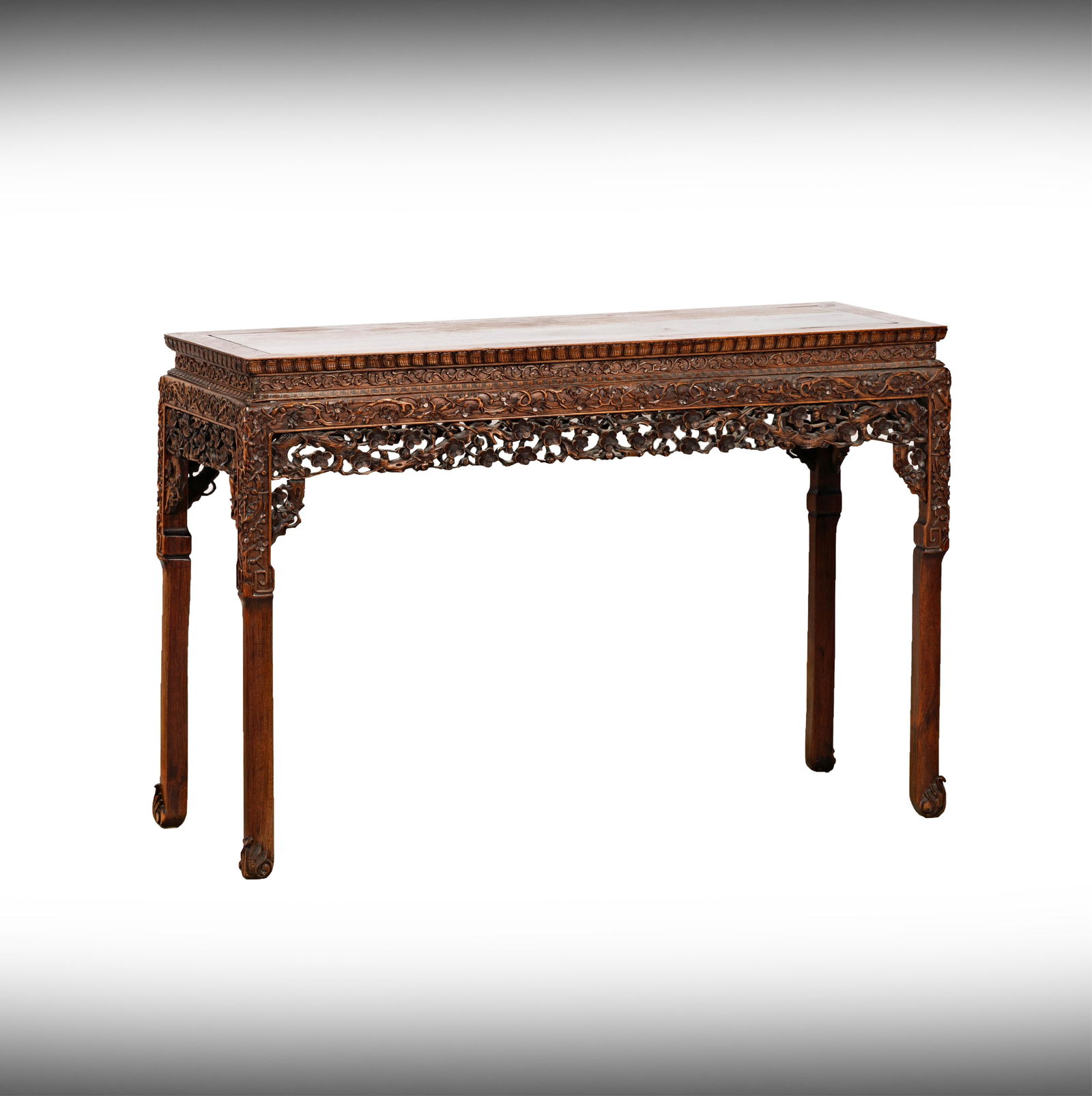 An Antique Chinese Carved Wood Altar Table (1 of 14)