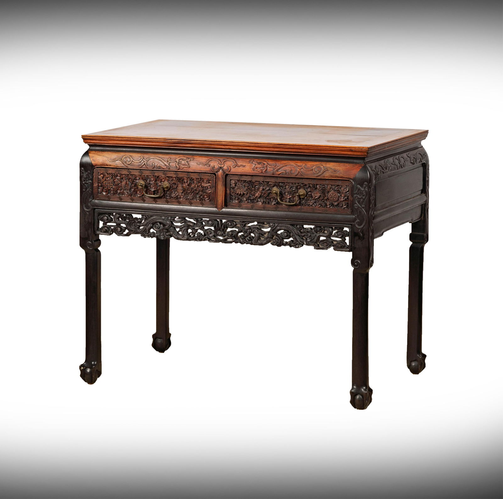 An Antique Chinese Carved Wood Table (1 of 17)