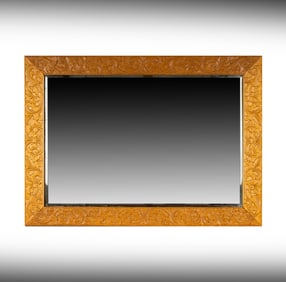 A Carved Wood Mirror