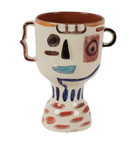 A Glazed Ceramic Footed Bowl