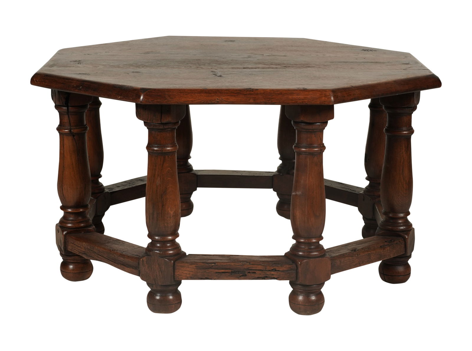 A Carved Wood Octagonal Coffee Table (1 of 9)