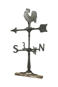 An Iron Rooster Weathervane