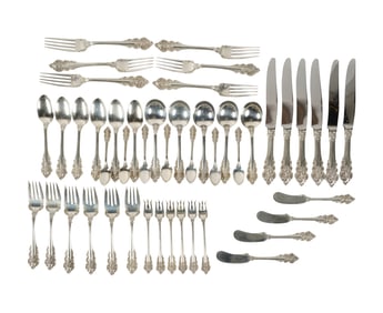 A Whiting Botticelli Sterling Flatware Service for six