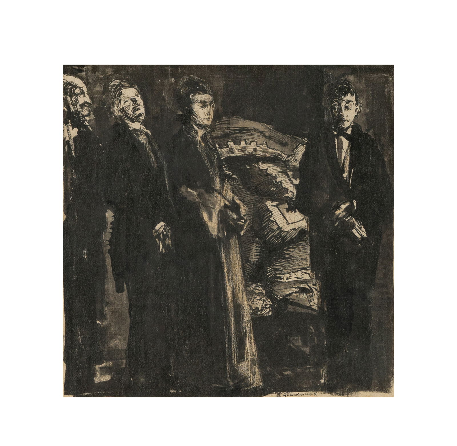 Grigory Gluckmann, 1898-1973, The Gathering (1 of 8)