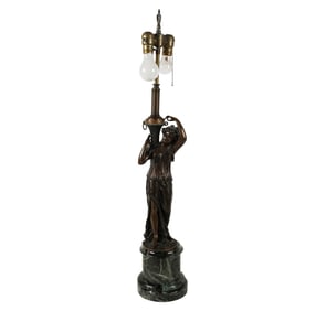 A Continental Bronze Figure of a Maiden