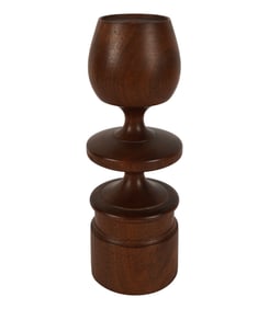 Rude Osolnik: Turned Wood Candlestick
