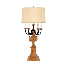 A Marbro Six Light Candelabrum Table Lamp
