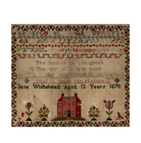 An Antique Embroidery Sampler