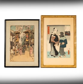 Two Japanese Woodblock Prints