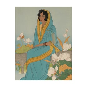 Paul Jacoulet, 1902-1960, La Poetesse Indienne