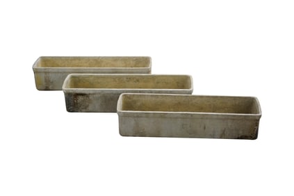 Willy Guhl for Eternit: Set of Three Trough Planters