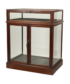 A Mahogany and Glass Display Cabinet
