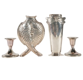 Four Christofle Silver-plate Table Articles