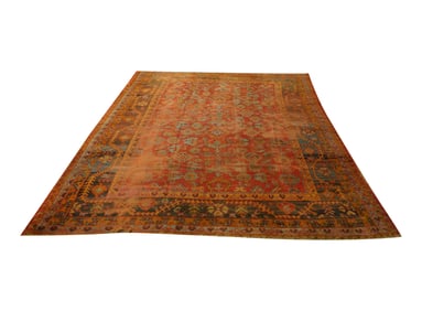 An Oushak Rug 12' 6" x 9'1"
