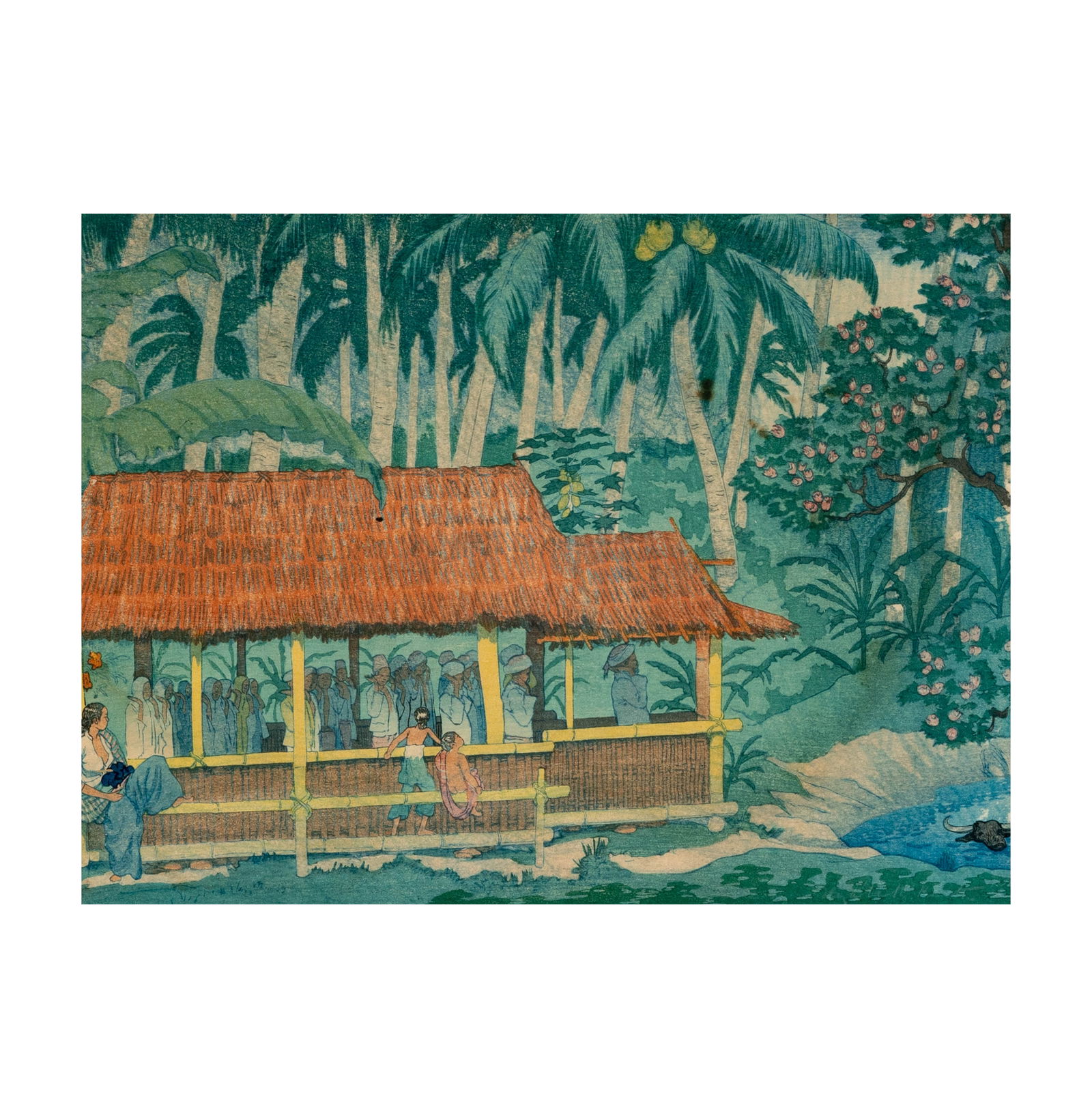 Elizabeth Keith Keith, 1887-1956, Moros at Prayer Jolo, Sulu (1 of 9)