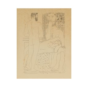 After Pablo Picasso, 1881-1973, Sculpteur, Modele Couche et Sculpture