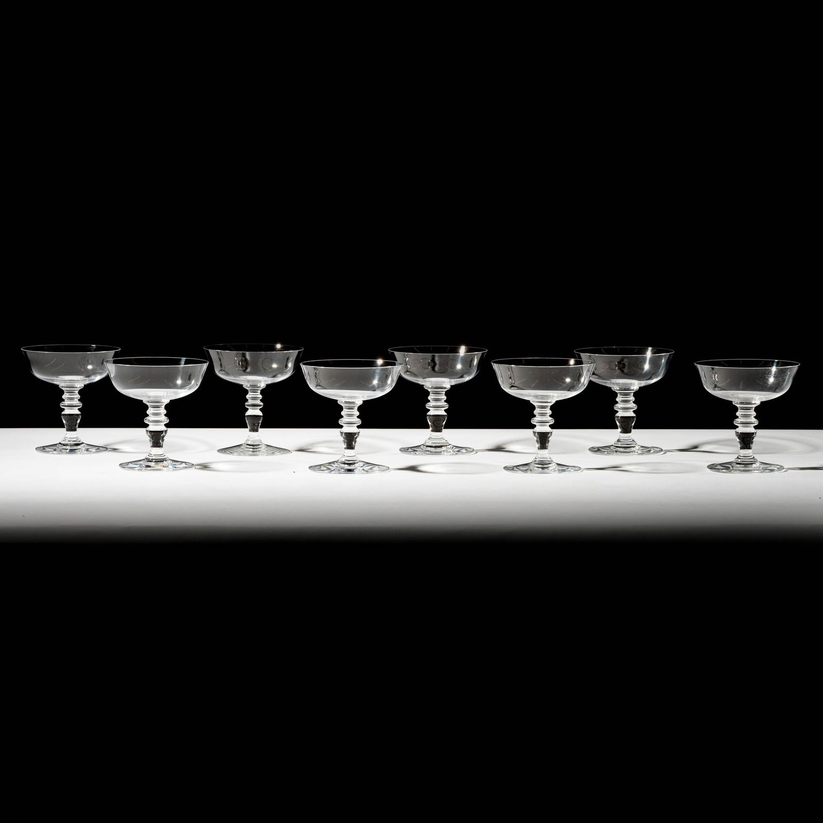 Seven Baccarat Crystal Vence Champagne Coupes (1 of 8)