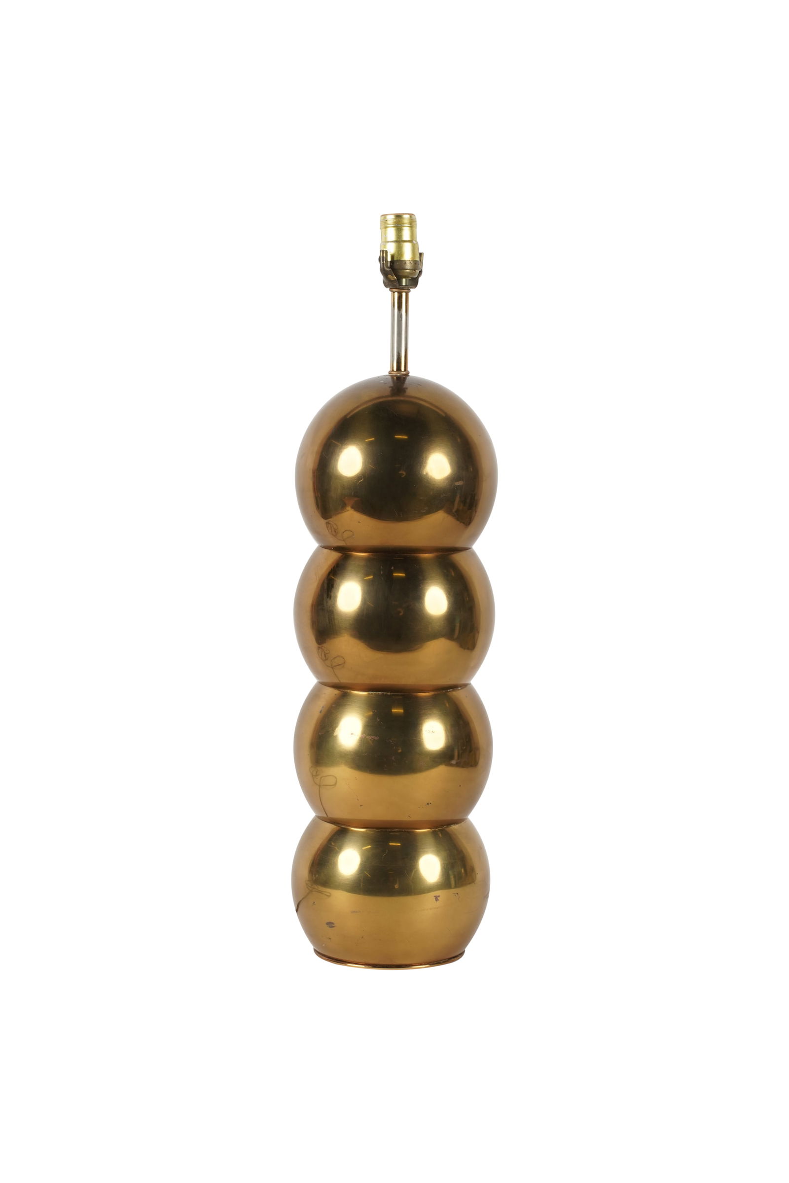 A George Kovacs Brass Caterpillar Table Lamp (1 of 6)