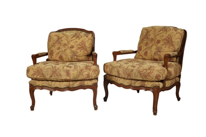 A Pair of French Provincial-Style Bergeres